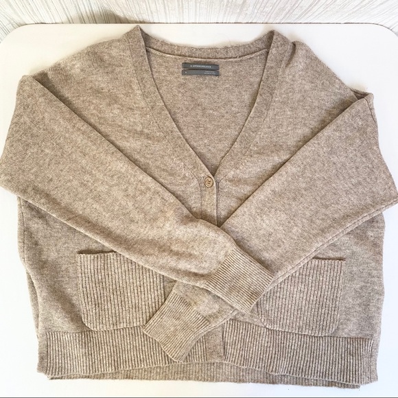 Anthropologie Brown Knit Cardigan Size S - Picture 8 of 8